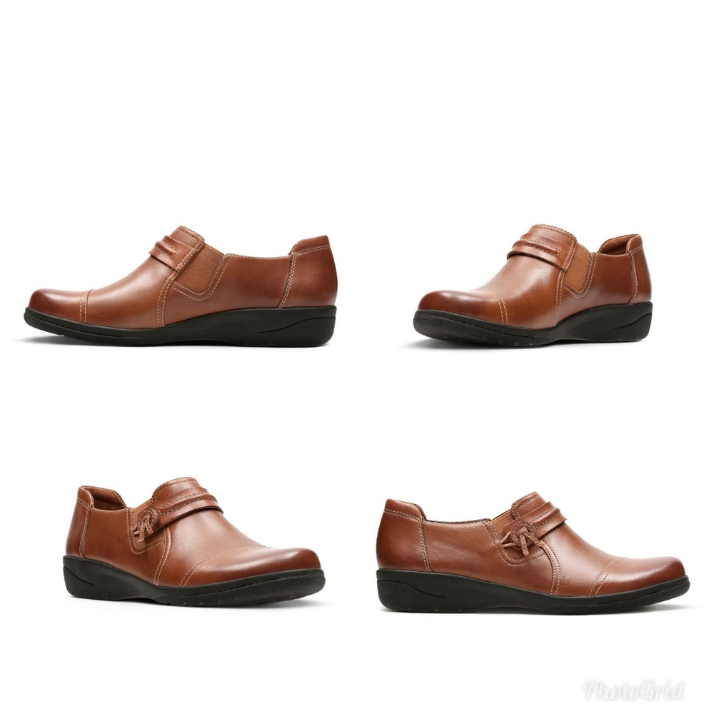 Clarks slip on shoes, size 9.5